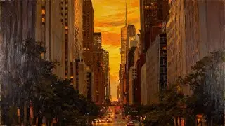 City at Sunset + Somber Jazz