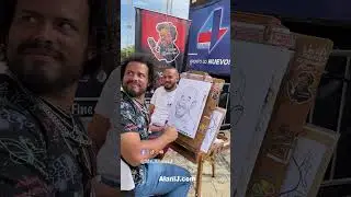 Caricaturas en la feria del libro 2022- Caricaturista Alani J