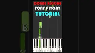 DONNE RICCHE - TONY PITONY (acoustic version)  -  tutorial ritornello (mano destra) #pianoroll