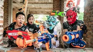 3T Nerf War: ALPHA Nerf Guns Battle - Elite Agent Unravels Urban Crime!