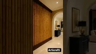 Bamboo wall design ideas #creative #art #diy #interiordesign #home #house #realestate #wallpaper