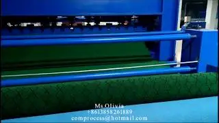 Jacquard and rib pattern carpet needle machine