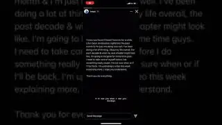 Faze teeqo Ig story sad after kick out of faze
