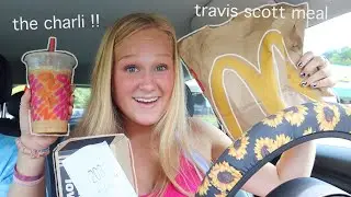 TRYING CELEBRITY FAST FOOD COLLABS (travis scott meal, the charli, etc)