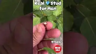 💎 Natural Diamond Stud for Men at Factory Price #shortsfeed #diamondstud #18k
