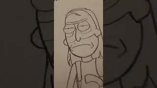 rick  #art #drawing #rickandmorty  credit: @el oagba