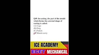 Mechanical MCQs for ECET 2026 🚀 | Q - 11 Strategy to Achieve Top Rank!,#ecet2026