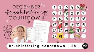 28 December Brushlettering Countdown | 28 Resolutions - Wat zijn jouw creatieve 