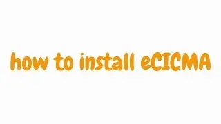 How to install eCICMA