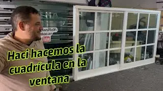 Instalación de cuadrícula en ventana de 2” con intermedio