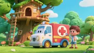 Doctor Truck to the Treehouse 🚑🌳 | Rescue Song for Kids | Nursery Rhymes & Helping Songs