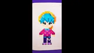 Dibuja a Baby Saja Pixel Art / SAJA BOYS /How to draw Baby /K-pop Demon Hunters /Las guerreras K-pop