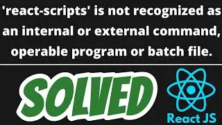 'react-scripts' is not recognized as an internal or external command SOLVED React JS npm start error