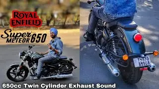 Super Meteor 650 Exhaust Sound Test: Flyby & Idle Vibes
