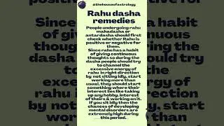 Rahu mahadasha | Rahu remedies | Rahu ke upay