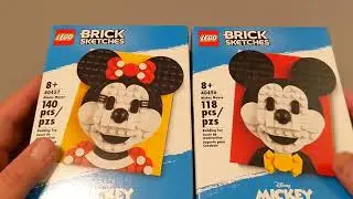 Lego Tandem Build Mickey and Minnie Brick Sketches