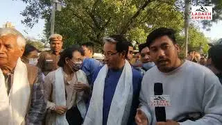 Jantar Mantar Protest part 3 Leh Apex Body and KDA protest on the four demands at Jantar Mantar.