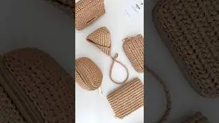Mini Raffia Bag Collection Crocheted by Hand