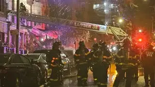 FDNY Commensing Defensive Operations At A 3rd Alarm Fire In Fordham, The Bronx, New York