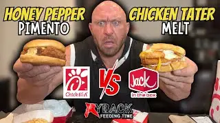 Ryback Refs Chick fil A Spicy Honey Pimento Sandwich против Jack In The Box Chicken Tater Melt Showdown