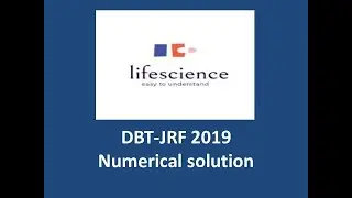 DBT jrf 2019 solved paper