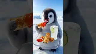 This Paper Crunch Is Insane #shorts #penguin #penguinhero #asmr #crunchy #foodasmr #eatingsounds