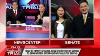 Rep. Erin Ta&ntilde;ada and Atty. Karen Jimeno on Day 24 of #CJontrial
