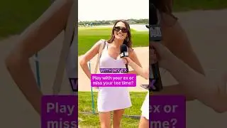 Play golf with your ex OR miss your tee time? ⛳️ #GolfShorts