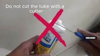 how to use silicone tube without gun  #CaulkingGun #silicone #diy