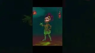 2D Spine Animation: Black Magic Girl Character with Transform Constraints