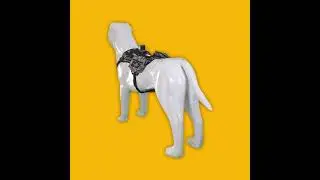 Smart dog vest - XL size for Military, police, rescue K9's With 2 Led Flashlight, Radio, Camera