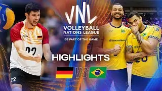 Germany 🇩🇪 vs. Brazil 🇧🇷 - Highlights | Week 3 | Men's VNL 2025