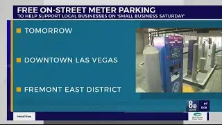 Free on-street meter parking in downtown Las Vegas for Small Business Saturday