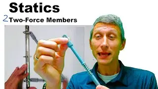 Unit3 ex 3.6  Two 2-Force Members LEVEL 1 - Statics and Strength of Materials