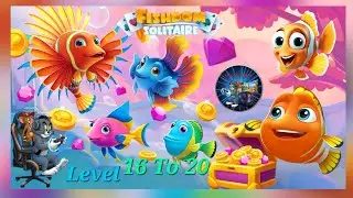 Fish Dom Solitaire Game Play Level 16 To 20 Tom&Jerry Gaming 🐟