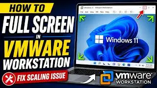How To Full Screen In Vmware Workstation, | Fix Scaling Issue #vmware #fullscreen #screen