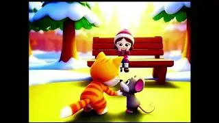 A Cozy Winter Story with a Cat and a Mouse ❄️ | Calm & Gentle Kids Animation #KidsStory