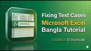 16. Fixing Text Cases । Microsoft Excel Tutorial । deliBhai IT Insitute