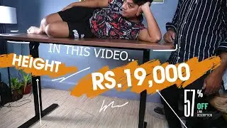The Sleep Company Height Adjustable Table Review - Best Budget Standing Desk India (Amazon)