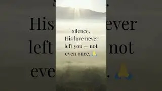 ✨ Your prayer was heard &mdash; even in the silence.