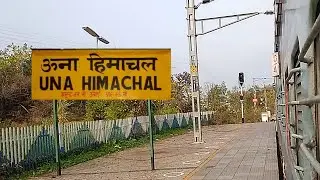 Una Himachal to Amb Andaura Railway Station - Train Journey - Indian Railways - WDP4