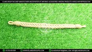 Military Gold Mylar Wire Cap Cord, Generals gold wire bullion cap cord, Pakistan military cap cords