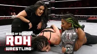 Diamante & ROH Women's World Champ Athena BLINDSIDE Persephone post-match! | ROH TV 11/20/25