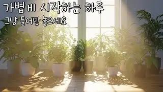 부담 없는 힐링 ☕ 부담 없이 흐르는 힐링 BGM | 가볍게 시작하는 하루 | 편안한 리듬 🎶  조용한 활력