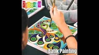 Batik Painting Kit Kid Art & Craft (21cm x 21cm)