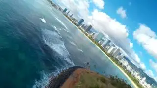 Malaysian Team FPV Alyf Naiman Flying at Magic Island Hawaii, flight 2
