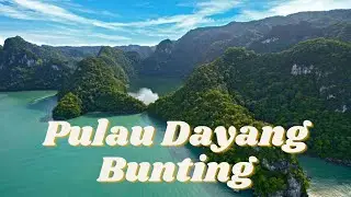 Lake inside Pulau Dayang Bunting Island