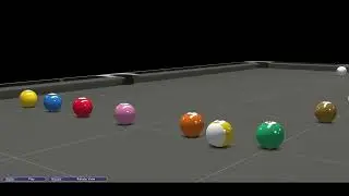 [Virtual Pool 4] Potting drill with fractional aiming - side to left corner