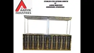 LATEST DESIGN OF STAINLESS STEEL LED MOCKTAIL CATERING COUNTER MANUFACTURINGBY AARVIK INDUSTRIES.