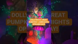 New Dollywood Harvest Festival Great Pumpkin LumiNights Opening Day Pigeon Forge Tennessee! #shorts